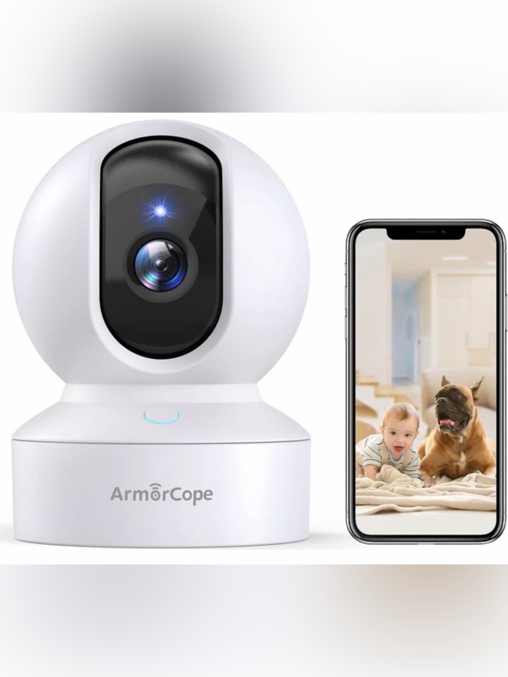 ArmorCope Smart Pan-Tilt IP Camera - White
